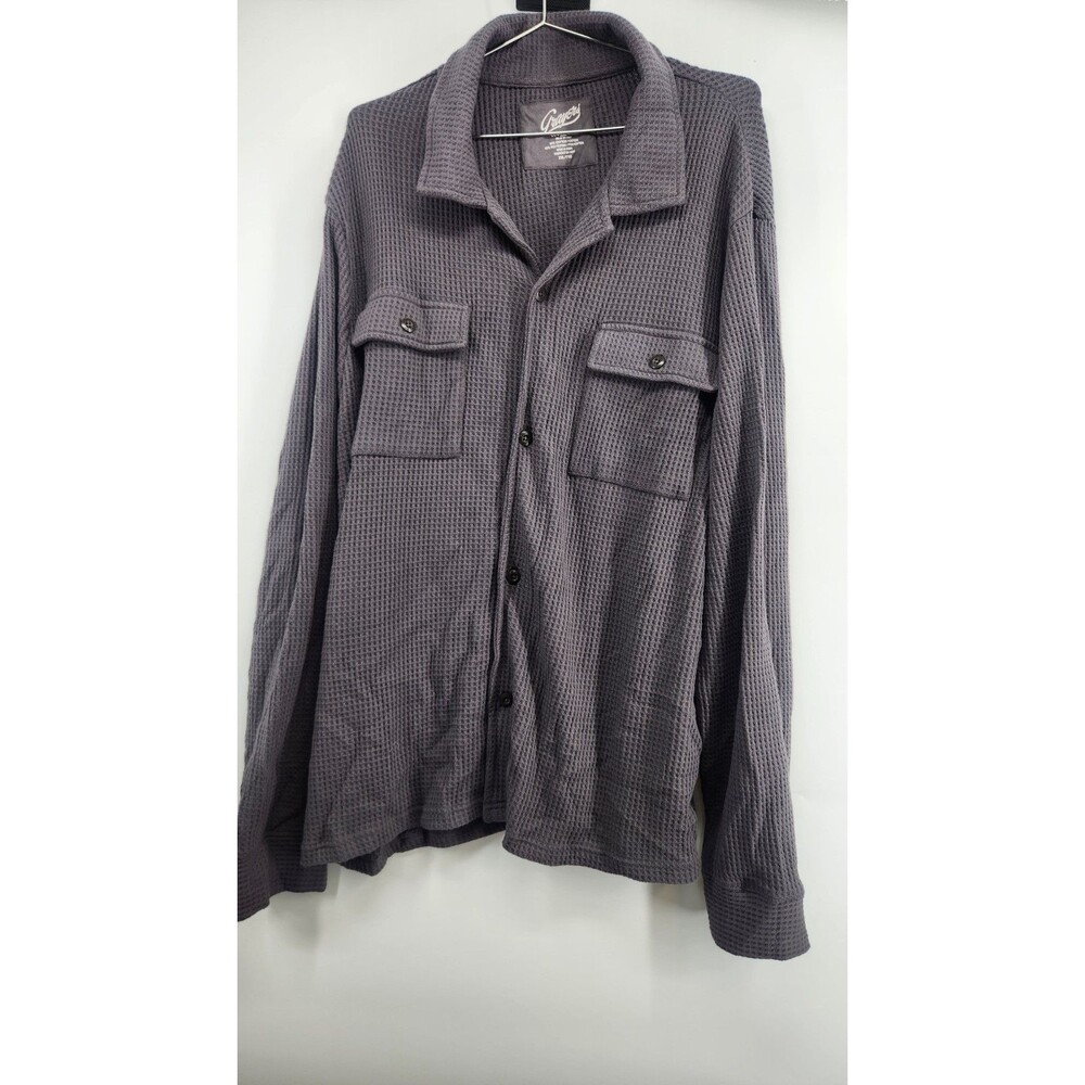 Grayers Men's Gray XXL Flannel Twill Shirt Jacket NWT Sky Captain
